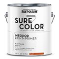 Rust-Oleum Interior Paint, Flat, Water Base, Flat White, 1 gal 380215
